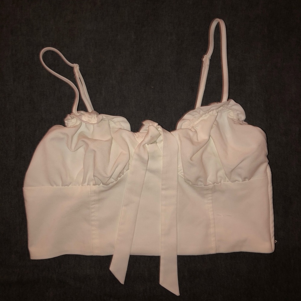 White crop top